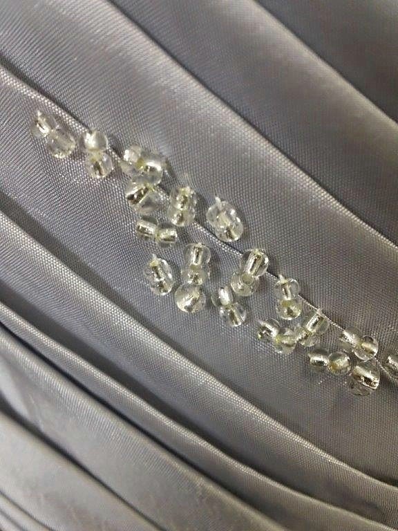 Silver mother of the bride dress